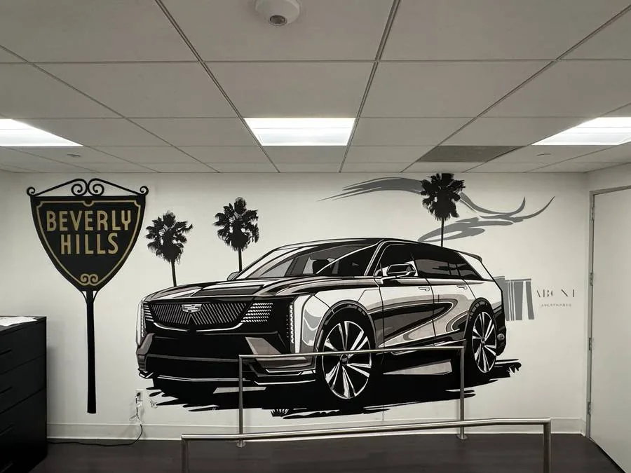 Automotive brand mural by ABCNT — Beverly Hills, CA